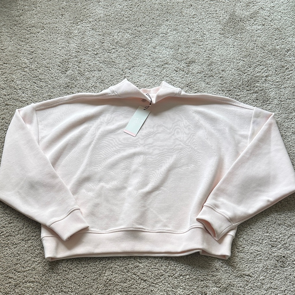 Calia wedge funnel pullover faded pink